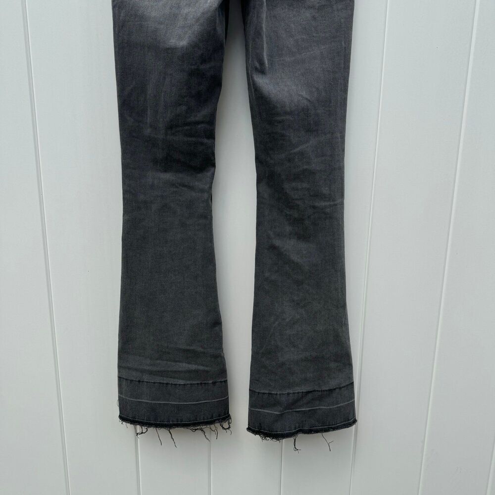 Juicy Couture Malibu Jeans Women's 27 Pull On Flared Leg Gray Stretch Denim Pant - Picture 6 of 9